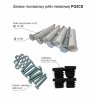 Półka metalowa PG2CS - zestaw montażowy